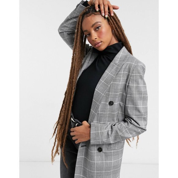 All Saints Astrid Check Blazer 2 - Picture 2 of 8